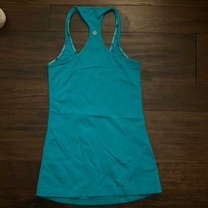 blue lululemon racerback tank